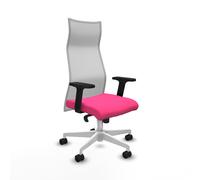 Albacete malla sincro malla blanca similpiel rosa brazos 2d base blanc