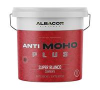 ALBACOR Pintura Blanca Antimoho Plus - 5KG - Anticondensación Evita la Aparición de Hongos y moho en Paredes, Techos, Especial Baños, Liso Mate, Antihumedad (5 Kilos)