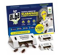 Albagarden Trampas cucarachas y cucarachas, Trampa Adhesiva de caseta configurable, Perfil Alto y bajo, Seguimiento de Insectos Rastreros para casa, Pegamento aromatizado, 3 Unidades