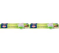 Albal Film transparente autoadherente - Papel film alimentario de corte fácil, papel de cocina transparente extra ancho para todo tipo de recipientes, con 70% materiales reciclados, 50 m x 32 cm