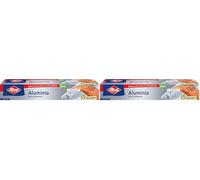 Albal Papel de aluminio, extra-resistente, fácil de cortar, 50 m (Paquete de 2)
