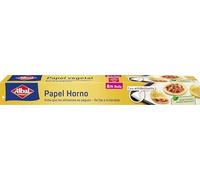 Albal Papel Horno en rollo - Papel de horno antideslizante con puntos de silicona, rollo antiadherente para preparar pasteles y repostería, no se enrolla ni desliza, antigrasa, 8 m x 38 cm