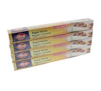 Albal - Papel para hornear de 8 m, antideslizante, antideslizante, antideslizante, fácil de desmoldar, juego de 4