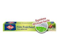 Albal - Película fresca de 50 m - Protege la frescura de los alimentos - Adhesión - 70% de recursos reciclados
