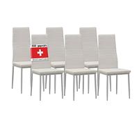 Albatros 2699 Milano Set de 6 sillas de Comedor, Blanco