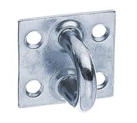 Alberts 348496 Ojal sobre placa | galvanizado azul | 37 x 37 mm