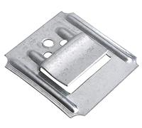 Alberts 351519 Garra para tablero de perfil, para tableros de plástico, galvanizado azul, 8 x 1 mm, juego de 250