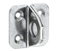 Alberts 361433 Ojal en placa | Acero inoxidable | 35 x 35 mm