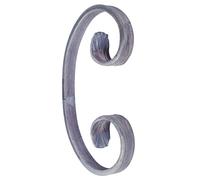 Alberts 421885 Garabato | Tipo C | Acero, bruto | Barra cuadrada 12 x 6 mm | 150 x 85 mm