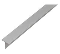 Alberts 473112 Perfil en T, Aluminio, anodizado plateado, 1000 x 15 x 15 mm