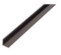 Alberts 479015 Perfil de ángulo, Plástico, negro, 1000 x 15 x 15 mm