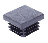 Alberts 855840 Tapa de poste para poste universal, negro, 30 x 30 mm, Juego de 20