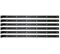 Alberts 862695 Cinta de persiana, en diferentes versiones, negra, rollo Ø14 mm, tamaño 800 x 35 mm, Juego de 6