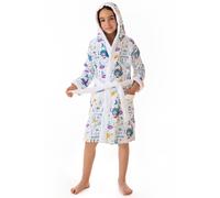 Albornoz Infantil de Terciopelo 100% Algodón Diseño Estampado Sirenitas Unique Size 2/4 years