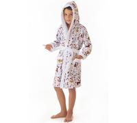 Albornoz Infantil de Terciopelo 100% Algodón Estampado Modelo Animals Unique Size 10/12 years