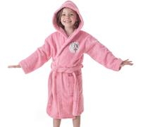 Albornoz Infantil Niña Algodón Natural 100% Capucha y Bolsillos Little Princess Rose Size 6/8 years