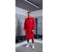 Albornoz Infantil Oficial del Atlético de Madrid - 100 % Algodón Suave y Absorbente, Escudo Bordado- ASDITEX TEXTILES SL 10-12