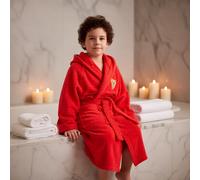 Albornoz Infantil Sevilla F.C. Algodón 100% | Estilo y Confort para Fans | Oficial | Suave y Absorbente-New Import-Producto Oficial- Asditex textiles Sl 6-8 years