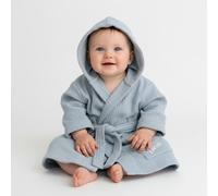 Albornoz Pure Soft Blue con nombre | Little Dutch – 86/92 / Con nombre