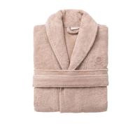 Albornoz S-M 100% Algodón 360GSM Beige con ribetes grises Scalpers Home