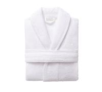 Albornoz S-M 100% Algodón 360GSM Blanco con ribetes blancos Scalpers Home