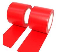 ALBOYI - Cinta aislante de PVC Resistente al agua (2 unidades, 50 mm x 15 m), Rojo
