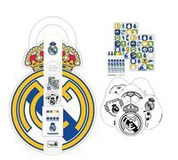 Artesanía Cerdá Álbum de actividades coloreable Real Madrid infantil con stickers, pinturas y hojas