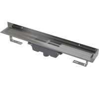 ALCA APZ1016-950: Canal de pared y suelo con borde para rejilla completa, con desagüe vertical