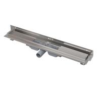 Alca - Canaleta de ducha Flexible Low 115 cm, con fijación ajustable a la pared, acero inoxidable APZ104-1150