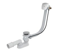 Alca - Conjunto de desagüe y rebosadero de bañera con llenado, para bañeras de paredes gruesas, longitud 800 mm, metal A565KM1-80