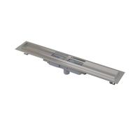 Alca - Plato de ducha 95 cm, con borde para rejilla perforada, acero inoxidable APZ1101-950
