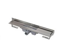 Alca - Plato de ducha Flexible 115 cm, con fijación ajustable a la pared, acero inoxidable APZ4-1150