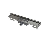 Alca - Plato de ducha Flexible 75 cm, con fijación ajustable a la pared, acero inoxidable APZ4-750