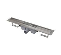 Alca - Plato de ducha Professional 55 cm, con borde para rejilla completa, acero inoxidable APZ6-550