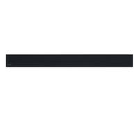 Alca - Rejilla para canaleta de ducha lineal 105 cm, cristal/negro GL1204-1050
