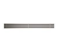 Alca - Rejilla para cubeta de suelo lineal 55 cm, acero inoxidable mate GAP-550M