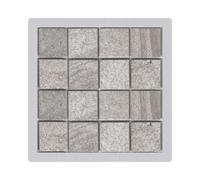 Alca - Rejilla para insertar azulejos 9x9 cm, acero inoxidable MPV016
