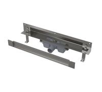 Alca - Sistema de desagüe Spa 105 cm, para montaje en pared, tapa para insertar azulejos, acero inoxidable APZ5-TWIN-1050