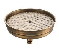 Alcachofa De Ducha Antique Brass Bathroom Hand Shower Head 8 Inch Round Rainfall Faucet Bracket Wall Arm(Shower Head A)