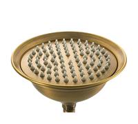 Alcachofa De Ducha Antique Brass Shower Head 8Inch Round Rainfall Arm Water Saving Hand Held Spray 1.5 M Hose(Shower Head D Style)