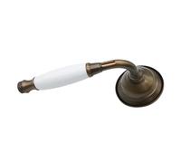 Alcachofa De Ducha Antique Bronze Telephone-Style Brass Shower Head With Ceramic Nozzle And 59 Hose For Vintage Bathroom