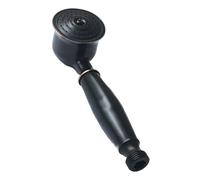 Alcachofa De Ducha Antique Vintage Bathroom Shower Head Ceramic Brass Wall Mounted Gold Bath Faucet Sprayer Hardware Accessory Hand Showerhead(Black oil)