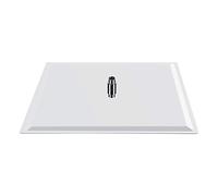 Alcachofa de ducha cuadrada, 50 x 50 cm, alcachofa de ducha de lluvia, duchas fijas cuadradas, cabeza de ducha cuadrada de alta presión de acero inoxidable con rosca G1/2 para baño
