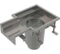 Alcadrain APR6-2311-135: Rejilla industrial cuadrada, 250x250-135, acero inoxidable AISI 304