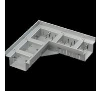 Alcadrain, canalón de desagüe rectangular, 100 mm, ajustable, galvanizado
