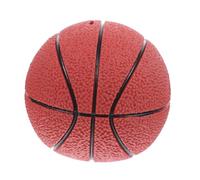 Alcancía de Baloncesto Novedosa Grande de Vinilo Roja | Caja de Ahorro de Dinero Compacta, Diseño de Bola, para Niños y Fiestas
