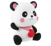 Alcancía Forma de Panda de Vinilo, Decorativa, para Ahorrar Monedas | Capacidad Diaria Suficiente, Compatible Monedas Estándar, Adecuado para Cumpleaños y Año, Estatua Decorativa