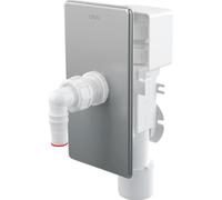 AlcaPlast APS3P - Sifón empotrado con aireador de tuberías para lavadora, lavavajillas, secadora de bomba de calor