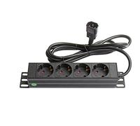 Alcasa gc-n0078 base múltiple 1,8 m 4 salidas ac interior negro