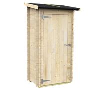 Alce Arturo 94x64 - Caseta porta-herramientas de madera - Con techo de un agua - 94x64x188 cm
